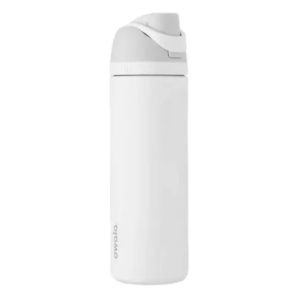 ** Brand New ** OWALA 24oz. FreeSip Stainless Steel Water Bottle, WHITE
